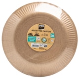 thumbnail of Pronappe 79109I 25x 20 runde Pappteller, 23 cm - Kraft
