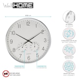 thumbnail of WellHome - Relógio de parede de design moderno com termômetro e higrômetro Ø38cm
