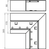 thumbnail of OBO Bettermann Flachwinkel GS-AFS90170RW 6277920