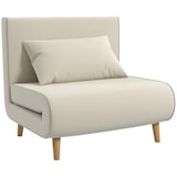 thumbnail of Schlafsofa Klappsofa Cremeweiß 78x80x94 cm 2in1 mit 6fach verstellbarer Rückenlehne Liegefunktion Zusatzbeinen Kissen