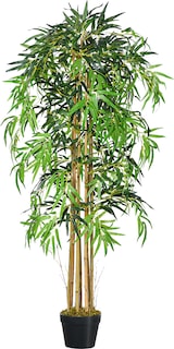 thumbnail of Bambú Artificial con Maceta Planta de Hojas Realistas Decorativa Ø18x150cm Verde