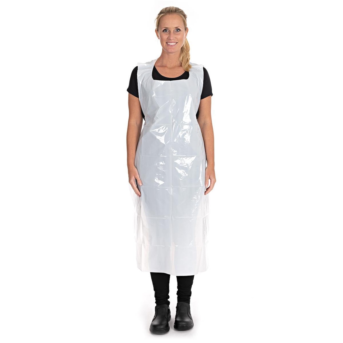 Hygostar 23170 Einwegschürzen auf Rolle ca. 35 my weiß 125 x 70 cm LDPE glatt 50 Stk./Rolle