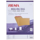 thumbnail of SIGMA Envelop, C4, zonder venster, zelfklevend, bruin, 50 stuks