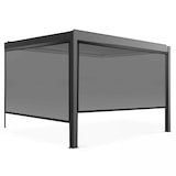 thumbnail of Pergola bioclimatica, addossata a una parete e motorizzata, illuminata 3x4m e 2 tende da sole