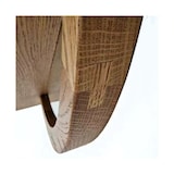 thumbnail of Ócrea Espejo redondo de madera maciza - Espejo de roble con balda