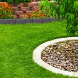 thumbnail of Relaxdays Beetzaun, 10-teilige Beetumrandung, Steinoptik, HxB: 10x25 cm, Rasenkante zum Stecken, Kunststoff, anthrazit