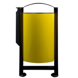 thumbnail of ROSSIGNOL Corbeille de tri 2x60L emballage - autres déchets + cendrier 3L ARKEA METAL
