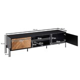 thumbnail of TV Schrank FineBuy Lowboard 163x45x40 cm Holz Fernsehkommode Fernsehschrank