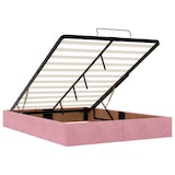 thumbnail of vidaXL Ottoman-Bett mit Matratzen Rosa 140x190 cm Samt