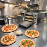 thumbnail of Kleiner, günstiger WORLDMAI Pizzaofen für 2 Pizzen à 33 cm für die Gastronomie. Pizzaofen für Bar und Restaurant.