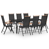 thumbnail of Helloshop26 - Juego de comedor para jardín exterior de 9 piezas de aluminio negro 02_0014063