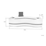 thumbnail of Büro Empfangstheke Empfangsthresen Kassen Theke Hotelempfangstheke Reutlingen XXL weiß Jet-Line