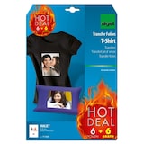 thumbnail of InkJet Transfer Folien für T-Shirts, für helle Textilien, 3 Folien