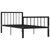 thumbnail of vidaXL Bettgestell Schwarz Metall 100 × 200 cm