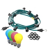thumbnail of Illu- Party Garten Außenlichterkette 10m grün 20x bunte LED Tropfenlampen