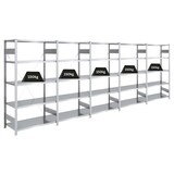 thumbnail of PROREGAL Schwerlastregal Silver Mamba Made in Germany | HxBxT 200x500x50cm | 5 Ebenen je 150kg Fachlast | Verzinkt