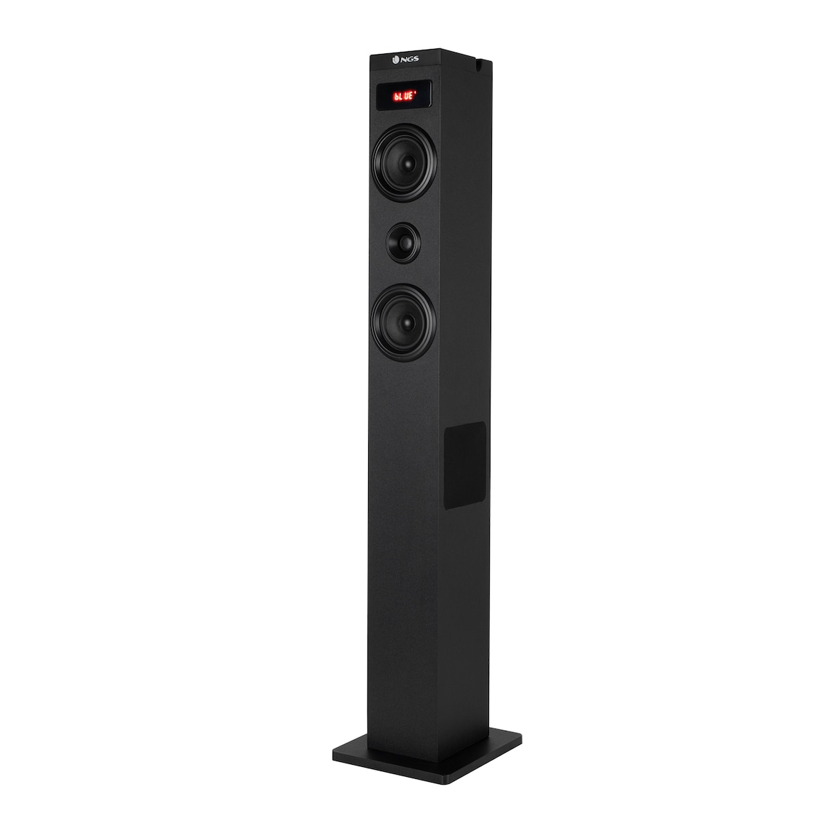 NGS Sky Charm 2.1- Torre de Sonido Bluetooth 80W con Entrada óptica, USB, Radio FM y AUX IN