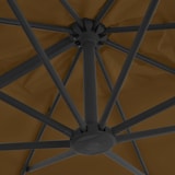 thumbnail of Sombrilla de jardín con base portátil gris taupe