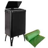 thumbnail of WellHome - Caixote do lixo Inteligente 40L cor Preto 35,5x26x71,5 cm com 30 Sacos do lixo incluídos