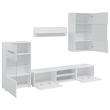 thumbnail of Juego de muebles de salón 5 piezas con iluminación LED blanco