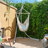 thumbnail of Bis 150kg: XL Hängesessel Gestell Outdoor - 210cm Ständer für Hängestuhl Garten