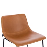 thumbnail of SVITA JOHN 2-er Set Barhocker Barstuhl mit Rückenlehne Retro Kunst-Leder Cognac