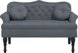 thumbnail of vidaXL Sitzbank mit Kissen Dunkelgrau 120,5x65x75 cm Samt