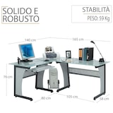 thumbnail of TAVOLO SCRIVANIA Computer Postazione Angolare PC Ufficio Mod. OFFICE by Yelloo