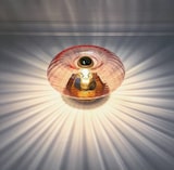 thumbnail of Wandlampe aus Glas GRACE – Rosa und Gold