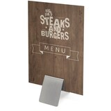 thumbnail of Prospekt-/Kartenhalter Edelstahl, glasklar