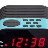 thumbnail of Lenco CR-07 Blue - FM-Radiowecker mit Sleeptimer und doppeltem Alarm - Blau