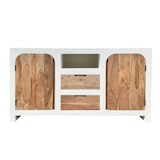 thumbnail of SIT Möbel Sideboard mit 2 Türen, 2 Schubladen, 1 offenes Fach | Akazie natur, Kalkputz weiß | B 150 x T 40 x H 80 cm | 14903-10