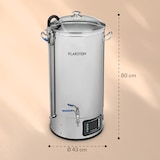 thumbnail of Mundschenk XXL Maischekessel Bierbrauanlage 3000W 50l 304 Edelstahl Silber-Metallic