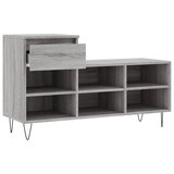 thumbnail of vidaXL Schuhregal Grau Sonoma 102x36x60 cm Holzwerkstoff