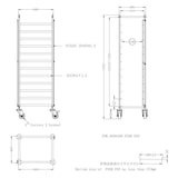 thumbnail of Combisteel Abräumwagen mit 12 Schienen für EN 600x400mm