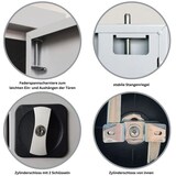 thumbnail of PROREGAL Stahlschrank BEE mit 8 verzinkten Fachböden | HxBxT 195x120x60cm | Grau-Grau | Werkstattschrank Werkzeugschrank Aktenschrank Universalschrank