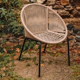 thumbnail of MISTERWILS Silla De Cuerda Y Metal Caprese  Natural