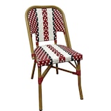 thumbnail of METRO PROFESSIONAL Chaise Pigalle, empilable, aluminium / rotin PE, rouge