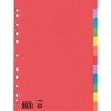 thumbnail of Bene Blanko Register DIN A4 Farbig Sortiert 12-teilig Pappkarton 11 Löcher 48319 12 Stück