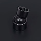 thumbnail of Helloshop26 - Soffione doccia a pioggia soffione doccia accessorio per il bagno acciaio inox 25 cm rotondo nero 02_0002073