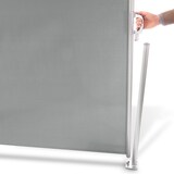 thumbnail of Seitenmarkise 1,8x3 m lichtgrau, Aluminium-Stahlrohr-Mix