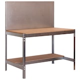 thumbnail of Banco da lavoro senza viti con vassoi in legno BT2. Colore galva/legno 1445x910x610 mm