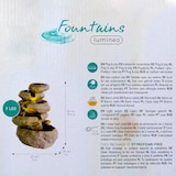 thumbnail of Felswasserfall Springbrunnen Keramik LED Beleuchtung 35cm Brunnen & Wasserspiel Innen & Außen Fontäne Gartenbrunnen Wasserbrunnen Wasserfall Garten