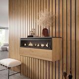 thumbnail of Caminetto elettrico LED, Effetto Realistico, 102x45x35cm, 1 apertura, 1 porta, Camino elettrico, Sospeso, da appendere, colore Rovere e nero _ 80_4