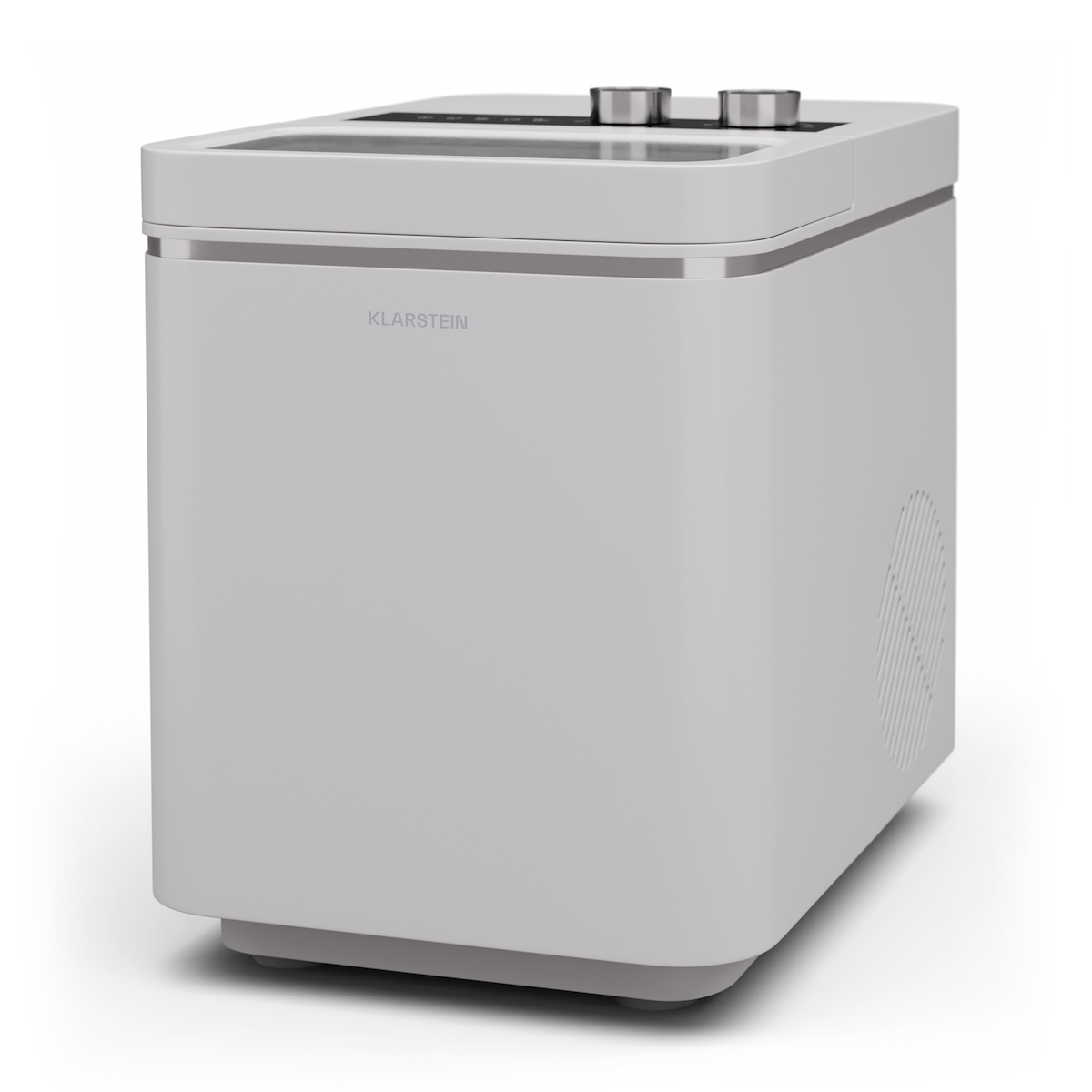 Klarstein IceCraft Eismaschine | 2 Modi | 1,3 Liter Kaltwasser | automatische Reinigung | 12kg/24h Weiß - white