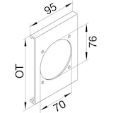 thumbnail of Tehalit Geräteblende R 8683 gr R86837030