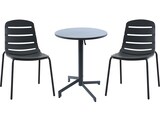 thumbnail of METRO PROFESSIONAL Mesa de comedor plegable, acero, Ø 60 x 74 cm, redonda, gris oscuro
