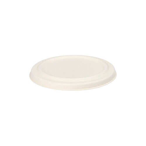 PAPSTAR, Deksel voor soep cup van suikerriet "pure" Ø 10 cm wit