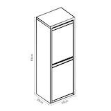 thumbnail of Helloshop26 - Poubelle de recyclage murale 2 x 14 litres blanc 03_0010392