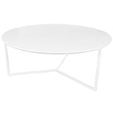 thumbnail of Couchtisch 80cm Rund Weiß Matt Design Wohnzimmertisch Sofa Beistell Tisch